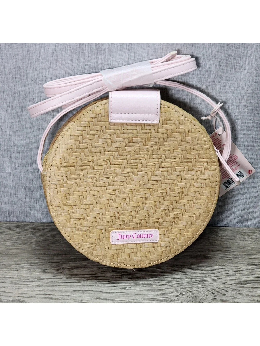 Coquette Soft Girl Woven Juicy Couture Adjustable Crossbody Bag with Bow
